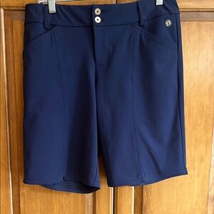 Lilly Pulitzer Blue Bermuda Shorts with Tailored Design